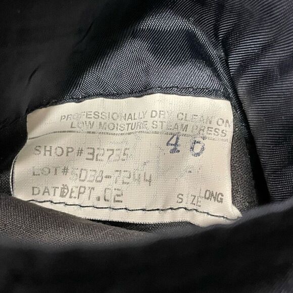 Brooks Brothers Men’s Navy Blue Blazer 46L Two Button Wool Blend Jack - Picture 7 of 9